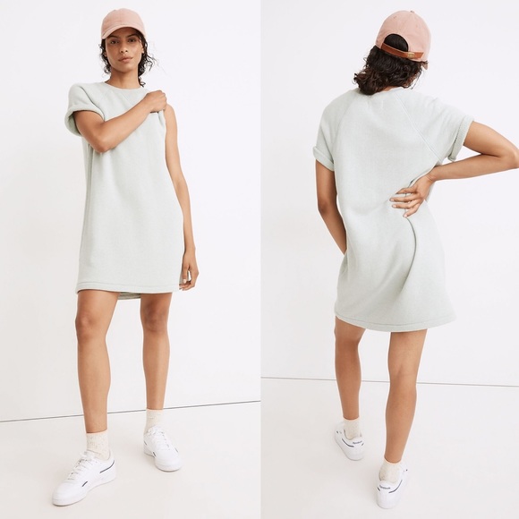 Madewell Dresses & Skirts - Madewell MWL Airyterry Gray Sweatshirt Tee Dress